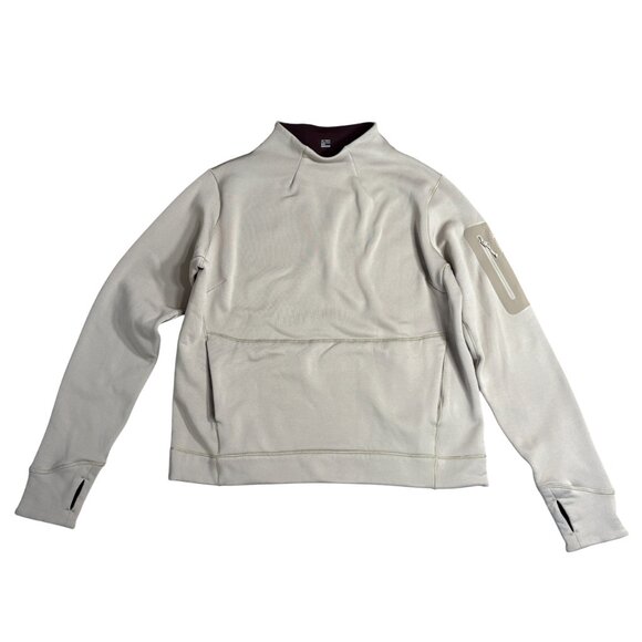 Arc’teryx women's Rho AR Mock Neck Pullover fleece beige size M medium Polartec - Picture 3 of 10